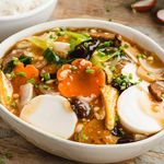 Tofu & Assorted Mushroom with Rice