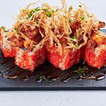 Kimchi Prawn and Enoki Aburi Maki