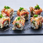 Salmon Skin Aburi Maki
