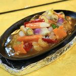 Sizzling Seafoods with Szechuen Sauce