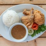 2 Pcs Fried Chicken with Rice