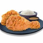 2 Pcs Spicy Fried Chicken with Rice
