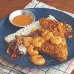 Almond Crusted Fish & Shrimp