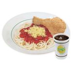 Spaghetti with Chicken, Regular Softdrink - Value Meal