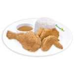Fried Chicken 2pcs. with Rice - Solo