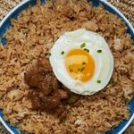 Sisig Rice With Egg
