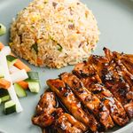 Glazed Chicken with Rice