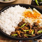 Tenderloin Beef with Rice
