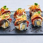 Unagi Mentaiko Aburi Maki
