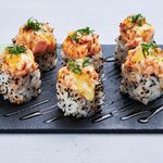 Salmon Tartare Aburi Maki