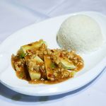 Minced Pork with Eggplant Rice