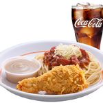 1pc Chicken + Spaghetti + Drink