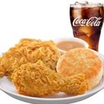 2pc Chicken + Biscuit + Drink