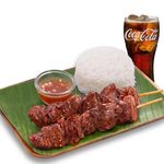 2 pcs Pork BBQ with drink