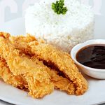 Chicken Fingers with Rice