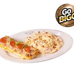 Bigg's Carbonara with Pizza Bread