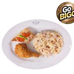 Bigg's Chicken, Carbonara And Pizza Bread