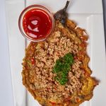 Tortang Talong With Ground Pork