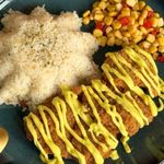 Breaded Fillet Of Fish With Honey Thyme Mustard Sauce Regular