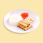 Lumpiang Shanghai With Rice
