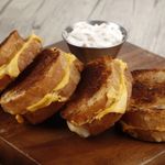 Grilled Cheese Panini with Sour Cream Dip