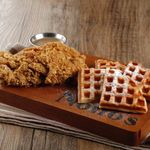 Chicken and Waffles Sriracha