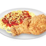 1 Pc Fried Chicken With Spaghetti (Ala Carte)