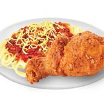 1 Pc Spicy Fried Chicken With Spaghetti (Ala Carte)