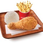 1 Pc Fried Chicken With Fries (Ala Carte)