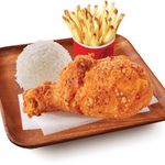 1 Pc Spicy Fried Chicken With Fries (Ala Carte)