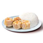 Steamed Pork Siomai on Stick with Rice
