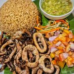Grilled Squid With Bagoong Rice