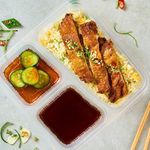 Crispy Chicken Cutlet With Special Sauce Solo BB Meal