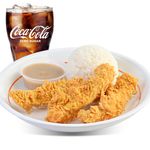 3 PC Tenders + Rice + Reg Drink