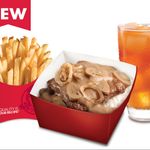 Beefy Mushroom Rice Box Saver (With Fries And Drink)