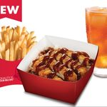 Asian BBQ Chicken Rice Box Saver (With Fries And Drink)