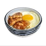 Grilled BBQ Pork And Egg (Charsiu) Rice Bowl Mini