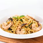 Shrimp And Basil Aglio Olio