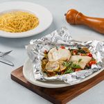 Steamed Halibut Packet