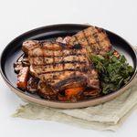 Grilled Pork Chop Au Poivre