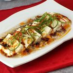 Steamed Tofu in Shallot Oil