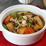 Braised Tofu With Mushrooms & Vegetables