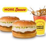 Buy 1 Take 1 50-50 Veggie Premium Chicken Burger + Drinks
