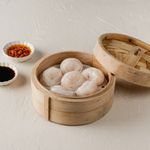 Steamed Hakaw Shrimp Dumplings