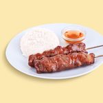 2 Pcs Chunky Pork BBQ With Rice