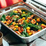 Prawn Salad with Mango Papaya Vinaigrette Family Platters - Salad