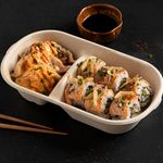 Salmon Skin Aburi Maki Bento