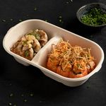 Kimchi Prawn and Enoki Aburi Maki Bento