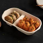 Ebi and Kani  Aburi Maki Bento