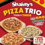 Pizza Trio With Coke - Save P1,387
